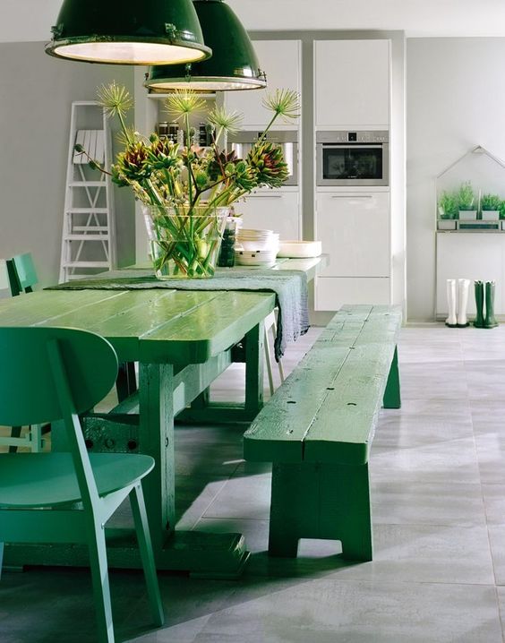 Green Modern Interior