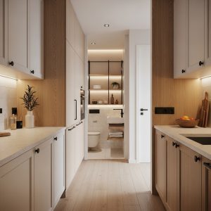 Read more about the article Minimalist HDB Kitchen Design Singapore – Clean Lines, Warm Tones & Space-Saving Renovation Ideas